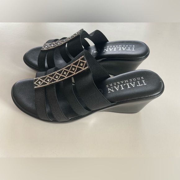Black Italian Sandals - Picture 1 of 7